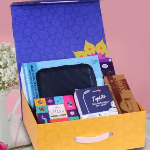 5 in 1 Premium Diwali Celebration Gift Set – LED Lamp, Travel Organizer, Cookies & More