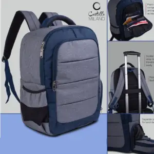 Backpack Lunch bag kit combo : Backpack with Lunchbox, 2 microwaveable containers, Fork, spoon and tablemat