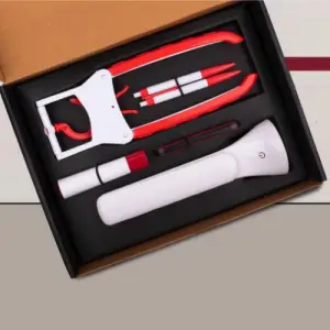 Doctor Lamp set: Folding Coat hanger, Lint remover, Folding scissors, Pen/Pencil combo, COB Desk lamp | 5 pc set