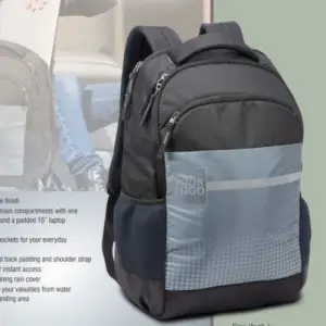 Flow: 3 pocket Designer laptop bag with double bottle pocket and rain cover