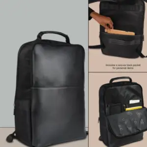 Taylor: Full PU Elegant backpack with Front organizer and Hidden back pocket