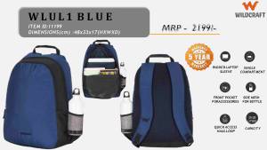 Wildcraft WLUL1 BLUE Backpack - Image 2