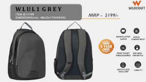 Wildcraft WLUL1 GREY Backpack - Image 2