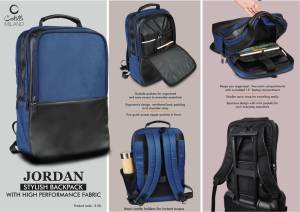 Jordan: Stylish Backpack bag with high performance fabric | Padded laptop compartment - Image 2